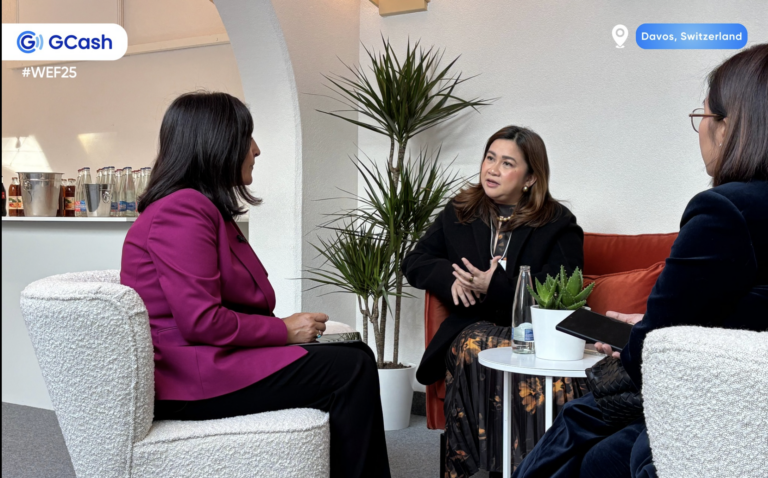Martha Sazon (center), CEO of GCash, outlines the company's ambitious plans to bolster its lending operations and accelerate its international reach